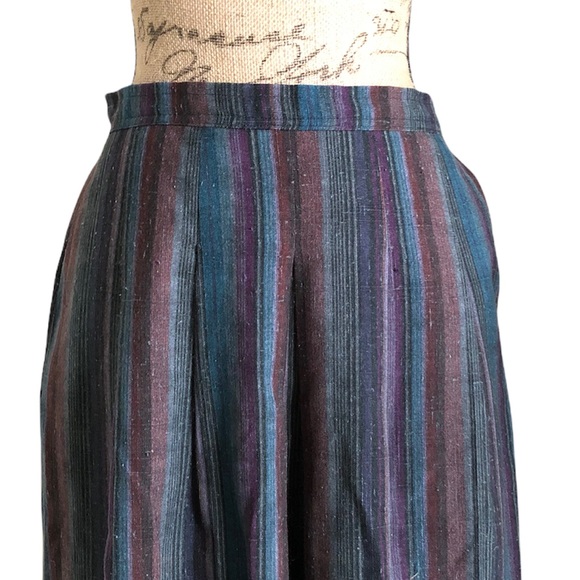 Handmade Causal Chic Side-Buttoned Full A-Line Skirt - Picture 9 of 15